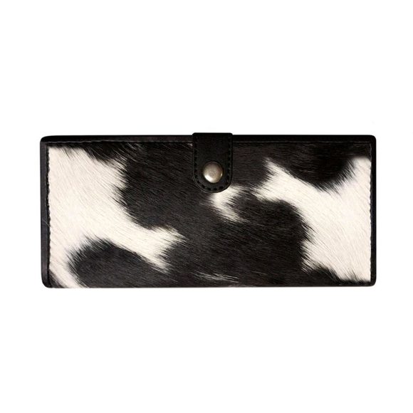 Zier Wristlet Cowhide Clutch Real Leather Wallet Purse, Handbag >:( - Picture 1 of 9